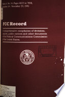 FCC Record Book