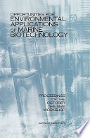 Opportunities for Environmental Applications of Marine Biotechnology Book