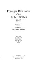 Foreign Relations of the United States, 1947