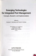Emerging Technologies for Integrated Pest Management