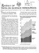 Reviews of Data on Science Resources
