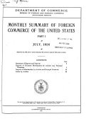 Monthly Summary of Foreign Commerce of the United States
