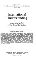 International Understanding as an Integral Part of the School Curriculum