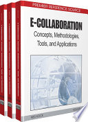 E Collaboration Concepts Methodologies Tools And Applications