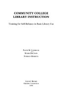 Community College Library Instruction