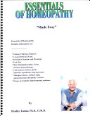 Essentials Of Homeopathy-