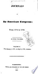 Journals of the American Congress from 1774-1788