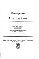 A Survey of European Civilization: Since 1600