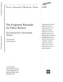 The Forgotten Rationale for Policy Reform [Pdf/ePub] eBook