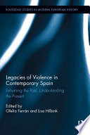 Legacies Of Violence In Contemporary Spain