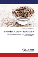 Subcritical Water Extraction