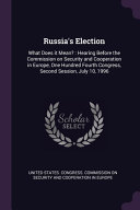 Russia's Election