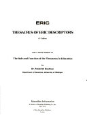 Thesaurus of ERIC Descriptors