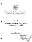 Aquifer test Design  Observation and Data Analysis