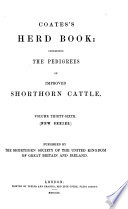 Coates s Herd Book Book
