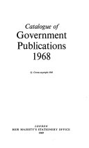 Consolidated List of Government Publications