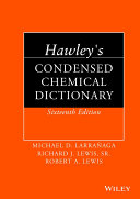 Hawley's Condensed Chemical Dictionary Pdf