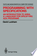 Programming with Specifications Book PDF