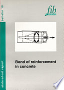Bond of Reinforcement in Concrete