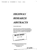 Highway Research Abstracts