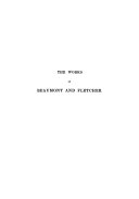The Works of Beaumont and Fletcher (Volume 3) ~ Paperbound