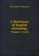 Read Pdf A dictionary of English etymology