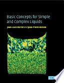 Basic Concepts for Simple and Complex Liquids
