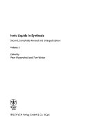 Ionic Liquids in Synthesis