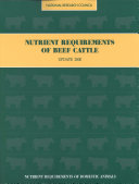 Nutrient Requirements of Beef Cattle: