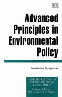 Advanced Principles in Environmental Policy
