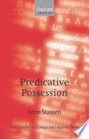 Predicative Possession PDF Book By Leon Stassen