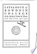 Bowdoin College Book