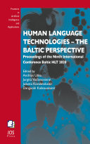 Human Language Technologies     The Baltic Perspective
