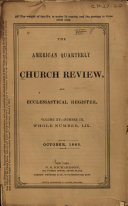 The American Quarterly Church Review and Ecclesiastical Register