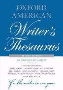 Oxford American Writer s Thesaurus