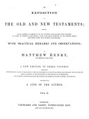An Exposition on the Old and New Testaments