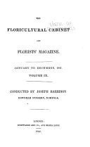 The Floricultural Cabinet, and Florists' Magazine