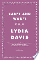 Can't and Won't PDF Book By Lydia Davis