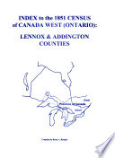 Index to the 1851 Census of Canada West (Ontario)