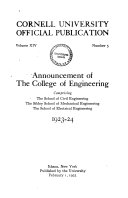 Announcement of the College of Engineering