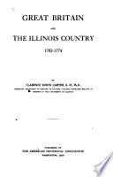 Great Britain and the Illinois Country  1763 1774 Book