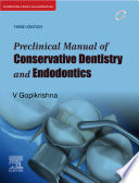 Preclinical Manual of Conservative Dentistry and Endodontics E Book Book