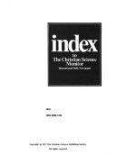 Index to the Christian Science Monitor