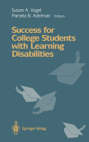 Success for College Students with Learning Disabilities