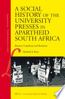 A Social History of the University Presses in Apartheid South Africa