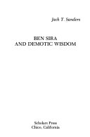 Ben Sira and Demotic Wisdom