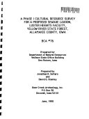 A Phase I Cultural Resource Survey for a Proposed Sewage Lagoon  Luster Heights Facility  Yellow River State Forest  Allamakee County  Iowa Book