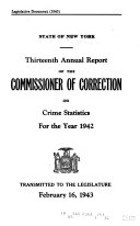 Annual Report of the Commissioner of Correction on Crime Statistics