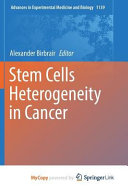 Stem Cells Heterogeneity in Cancer