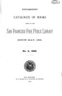 Catalogue of the San Francisco Free Public Library, Short Titles